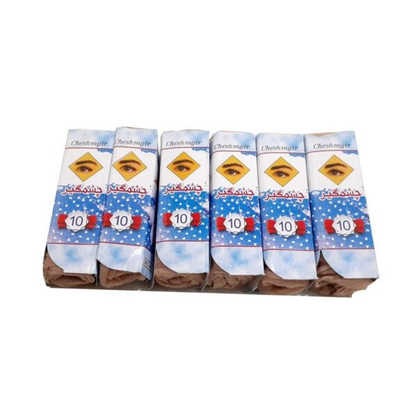 جوراب پارازین زنانه نخ شماره 10 شیشه ای کف دار 6عدد woso-103